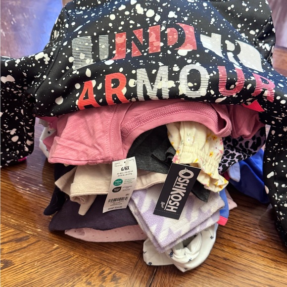 Under Armour Black and White Speckled Hoodie with Pink Accents - Picture 1 of 16